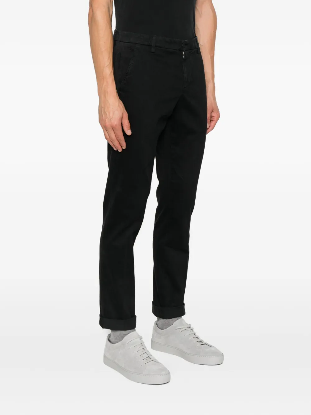 DONDUP cotton chinos Zwart