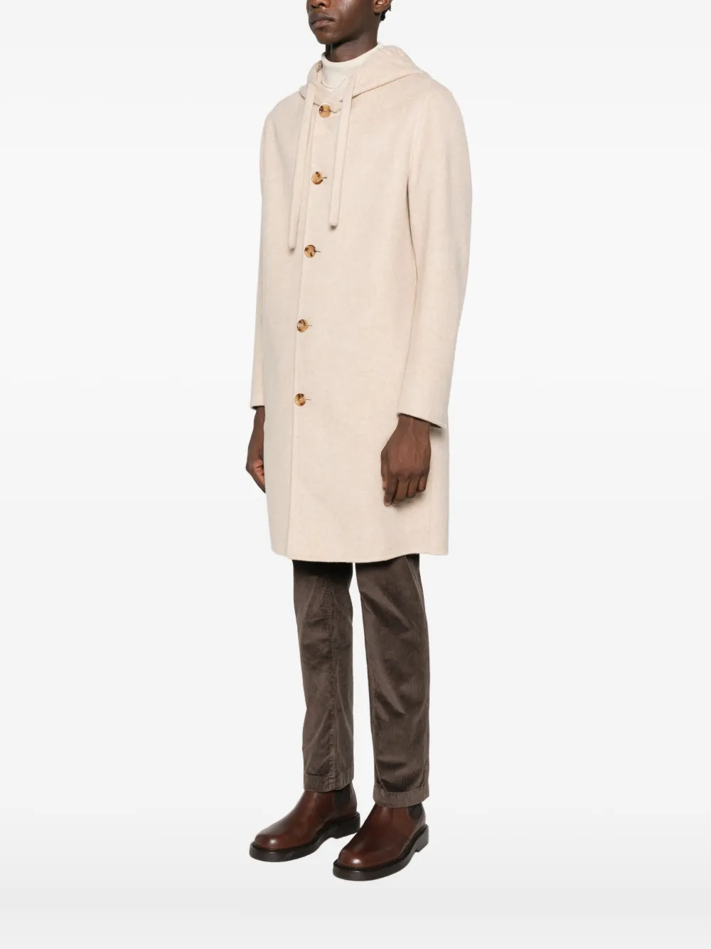 Lardini Jas met capuchon Beige