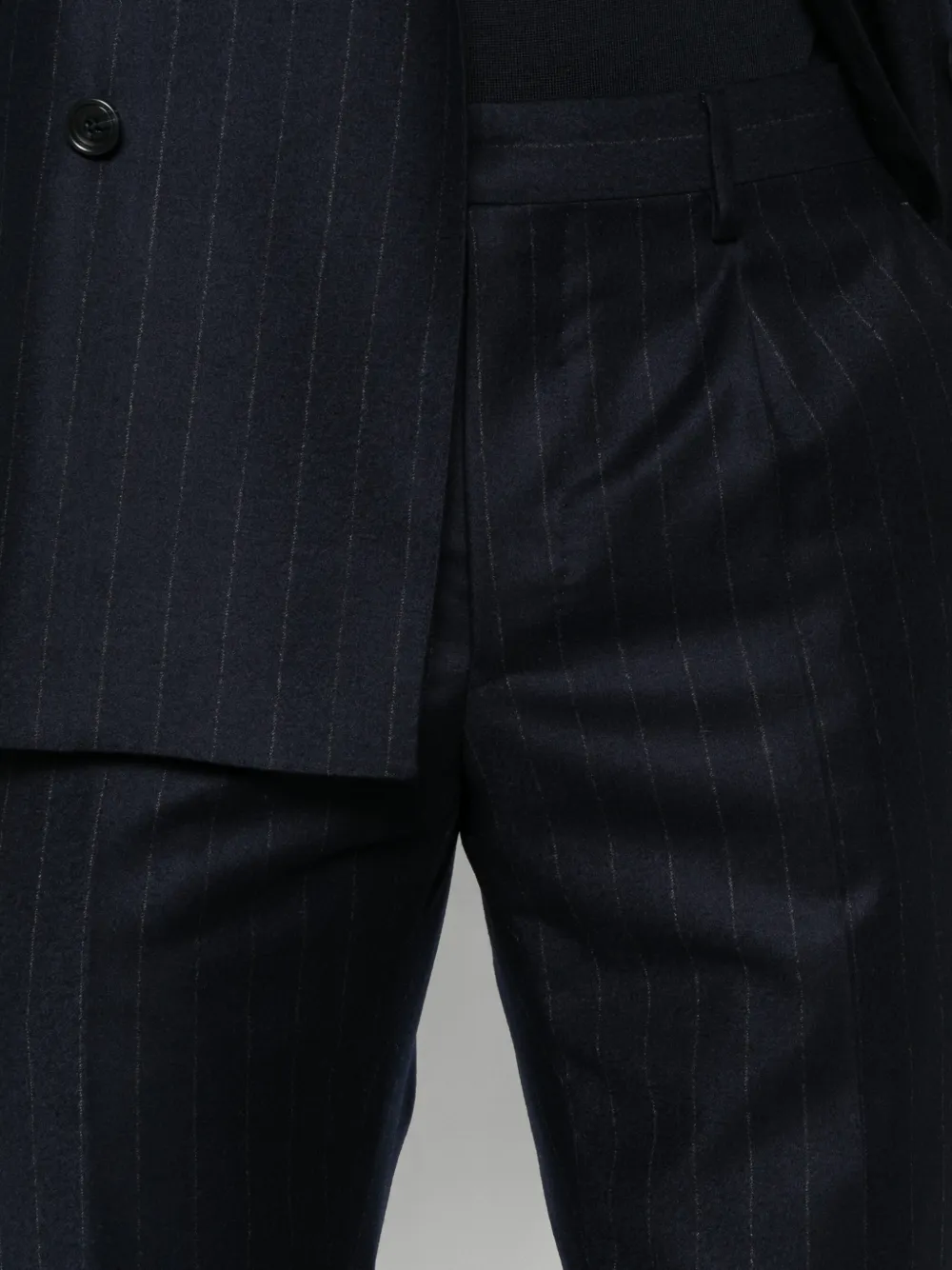 Tagliatore Rok met krijtstreep Blauw