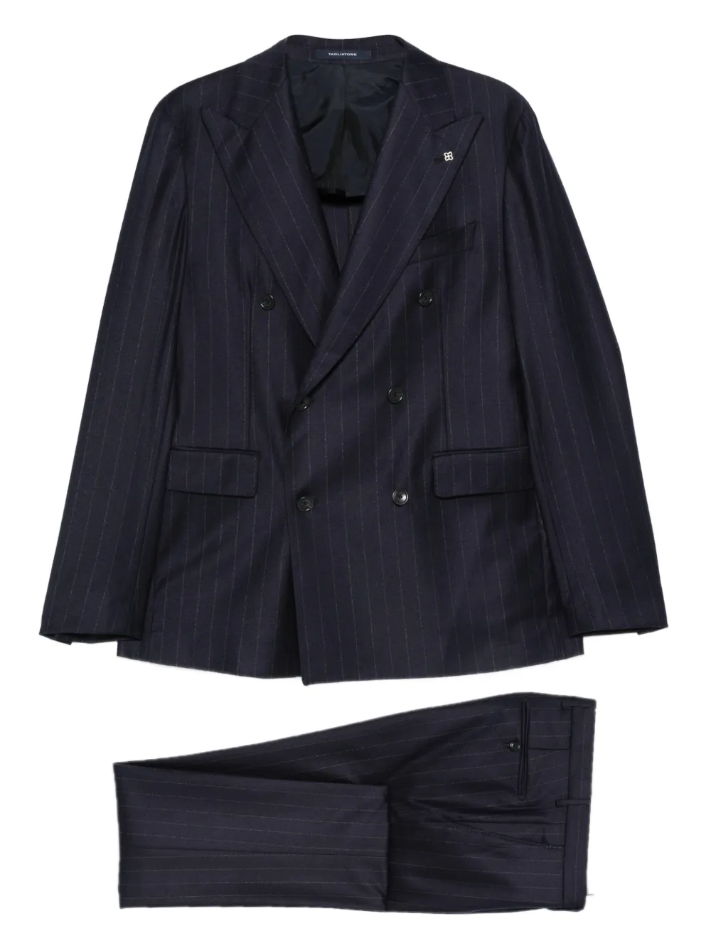 Tagliatore jupe mi-longue à fines rayures | bleu | Image 1