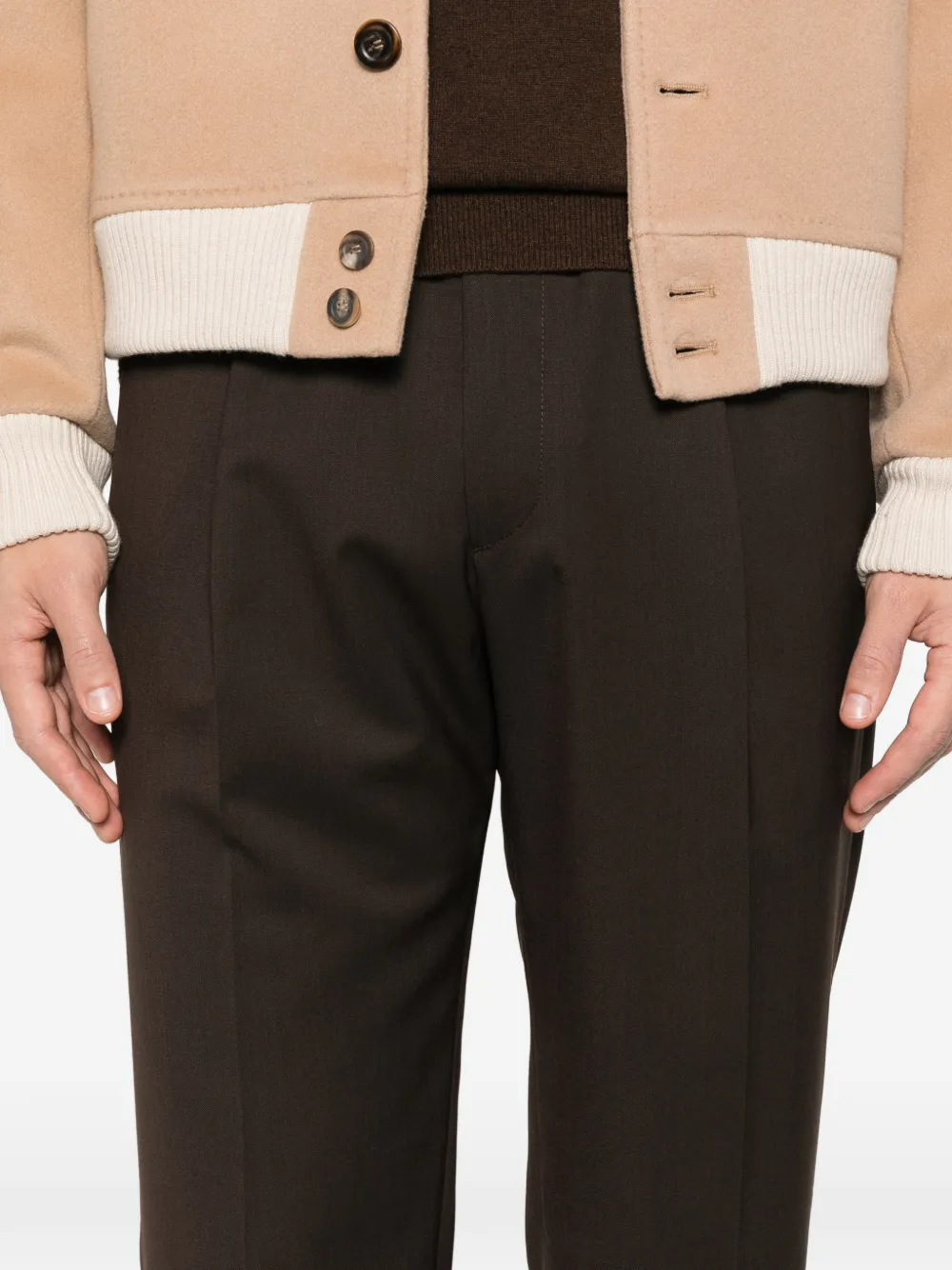 Briglia 1949 Broek met trekkoordtaille Bruin
