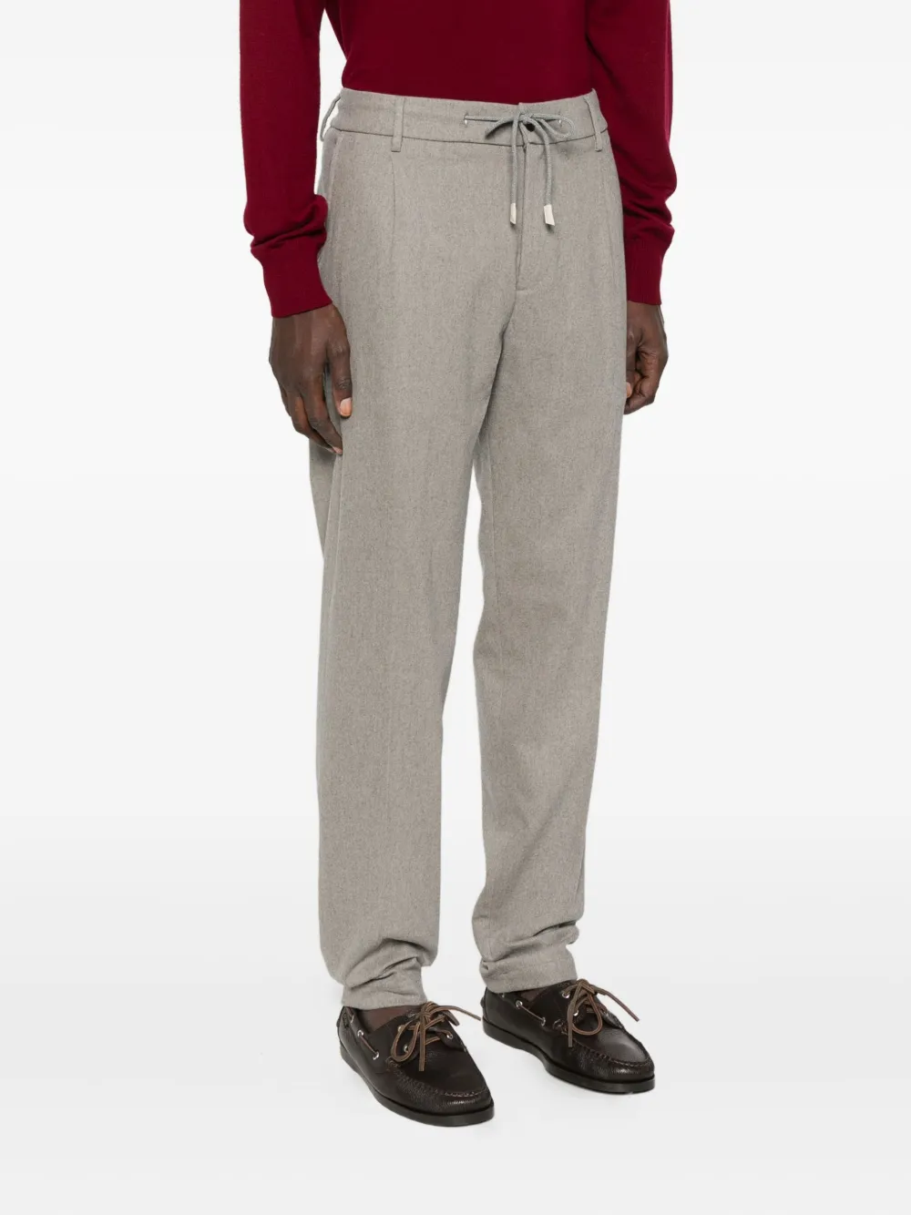 Eleventy Broek met trekkoord Grijs