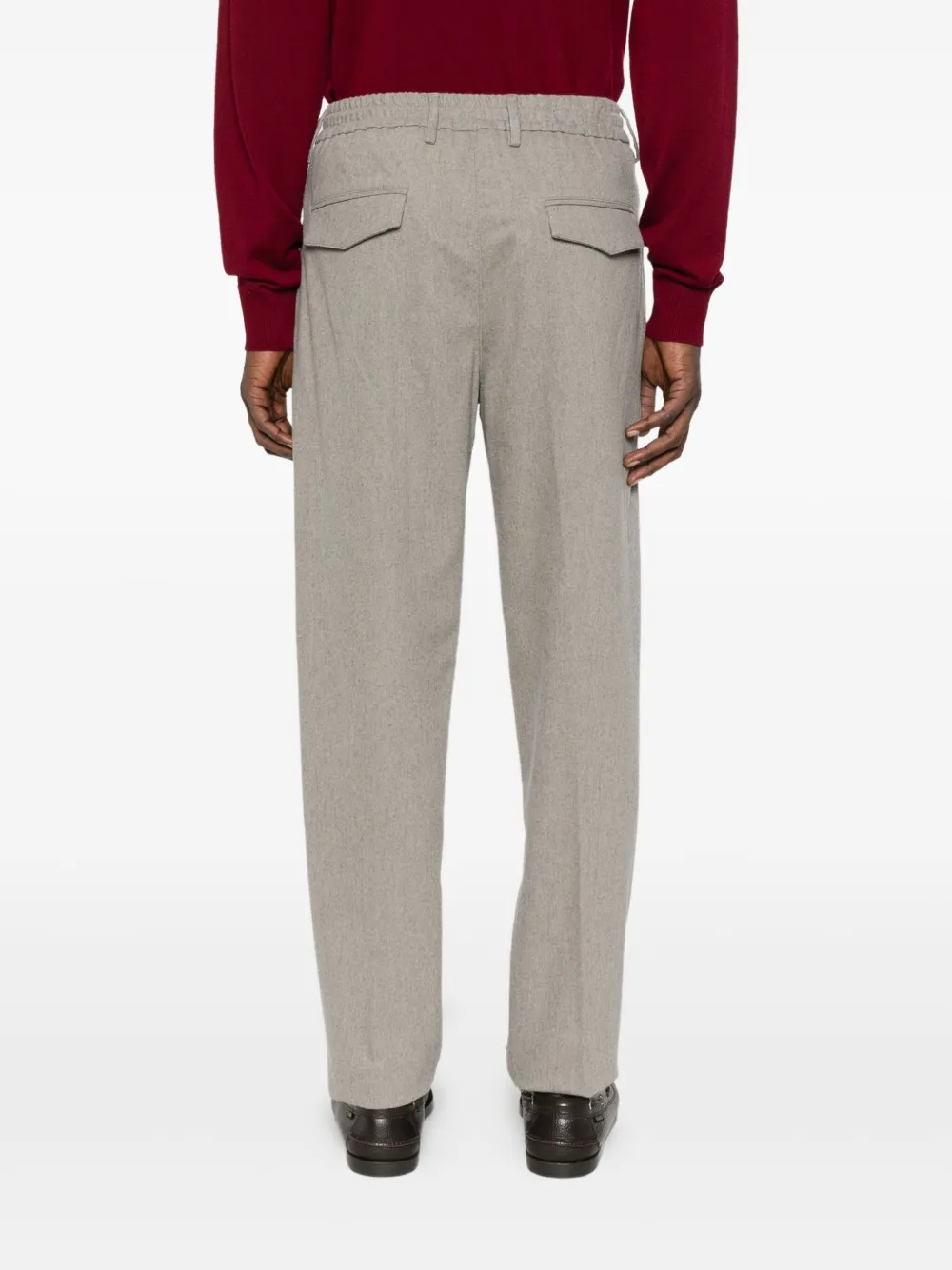 Eleventy Broek met trekkoord Grijs