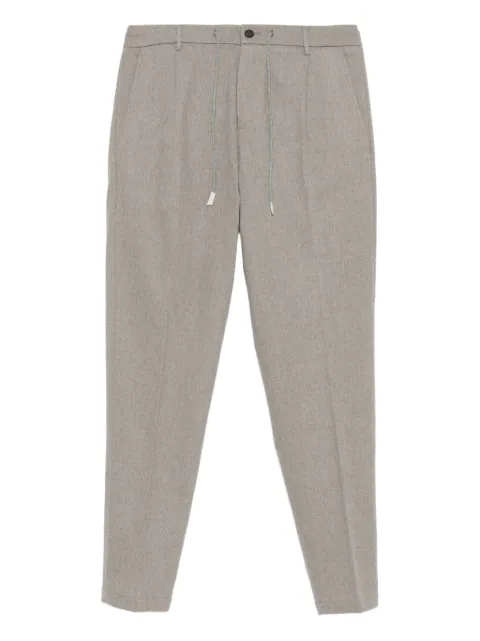 Eleventy pleated drawstring trousers