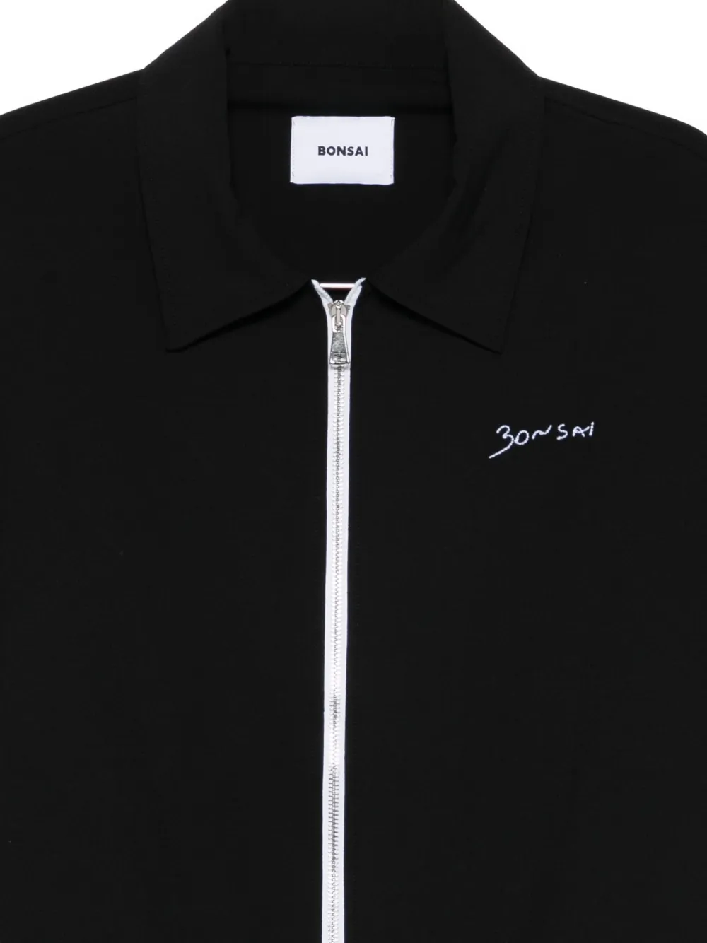 Bonsai Overhemd met rits Zwart