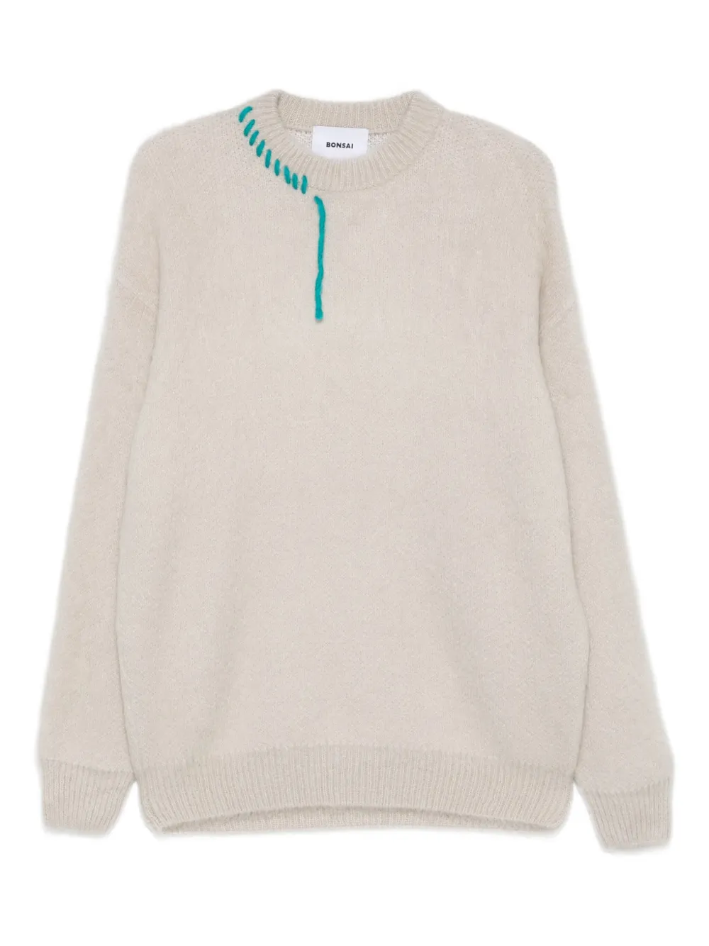 Bonsai embroidered yarn-detail sweater | Neutrals | Image 1