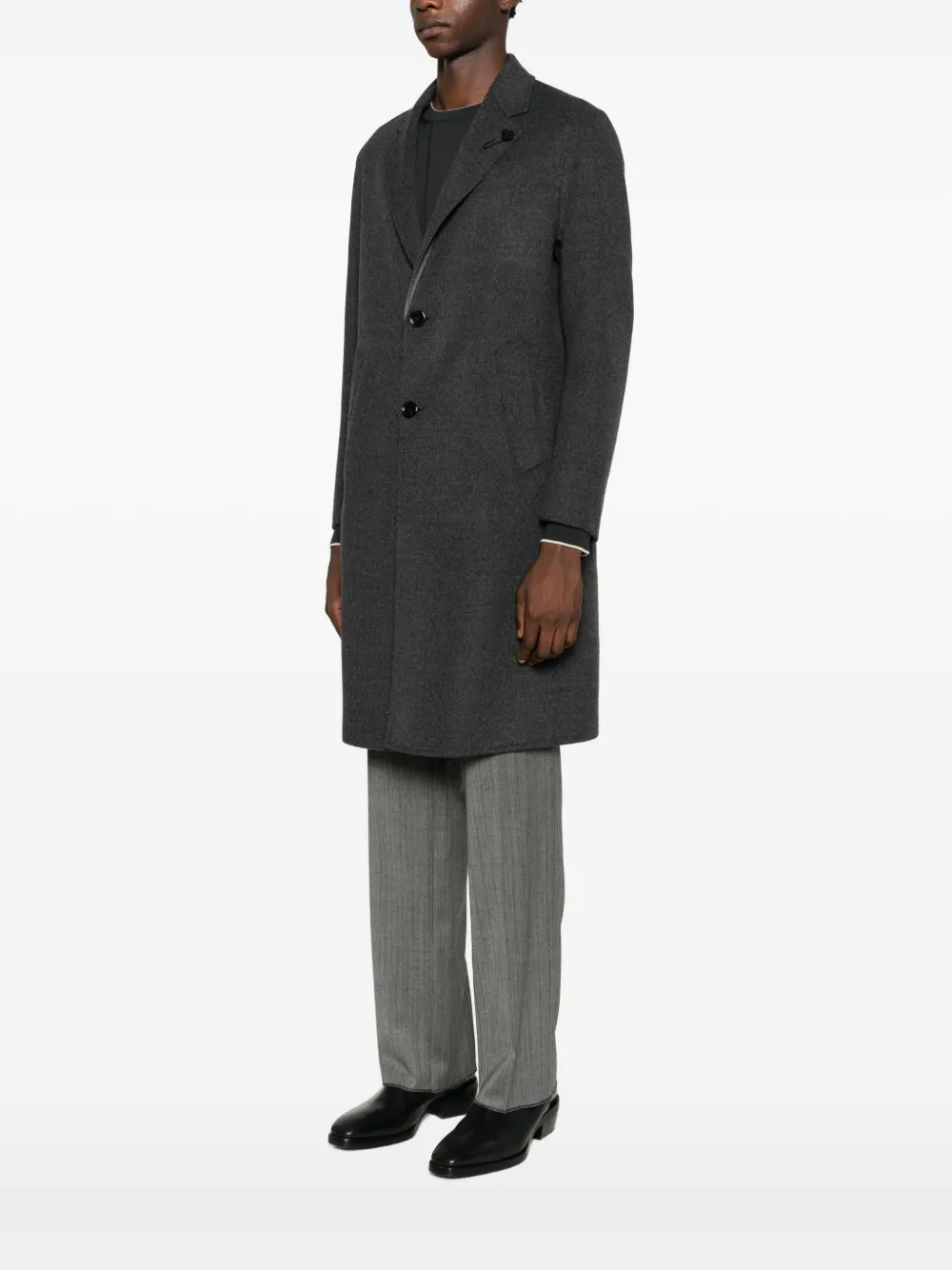 Lardini Jas met enkele rij knopen Grijs