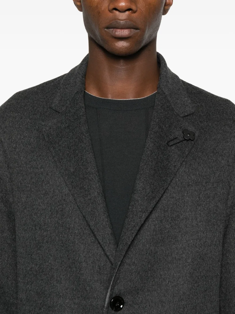 Lardini Jas met enkele rij knopen Grijs