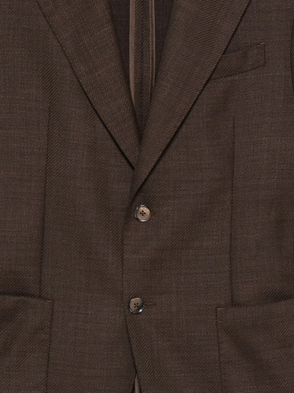 LUIGI BIANCHI MANTOVA Blazer met knoopsluiting Bruin