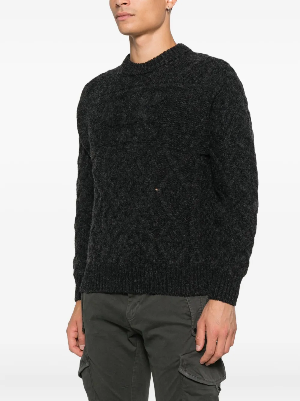 C.P. Company Sweater met ronde hals Zwart