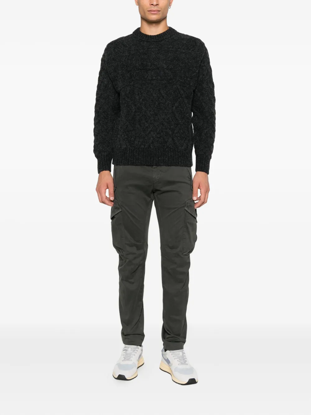 C.P. Company round-neck sweater - Zwart
