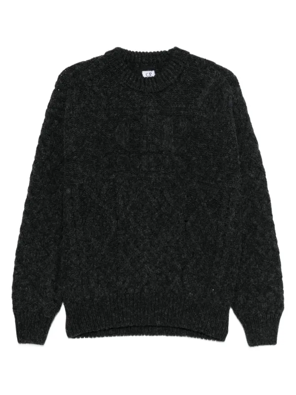 CPカンパニープルオーバー C.P. Company ラウンドネック プルオーバー | ブラック | FARFETCH JP