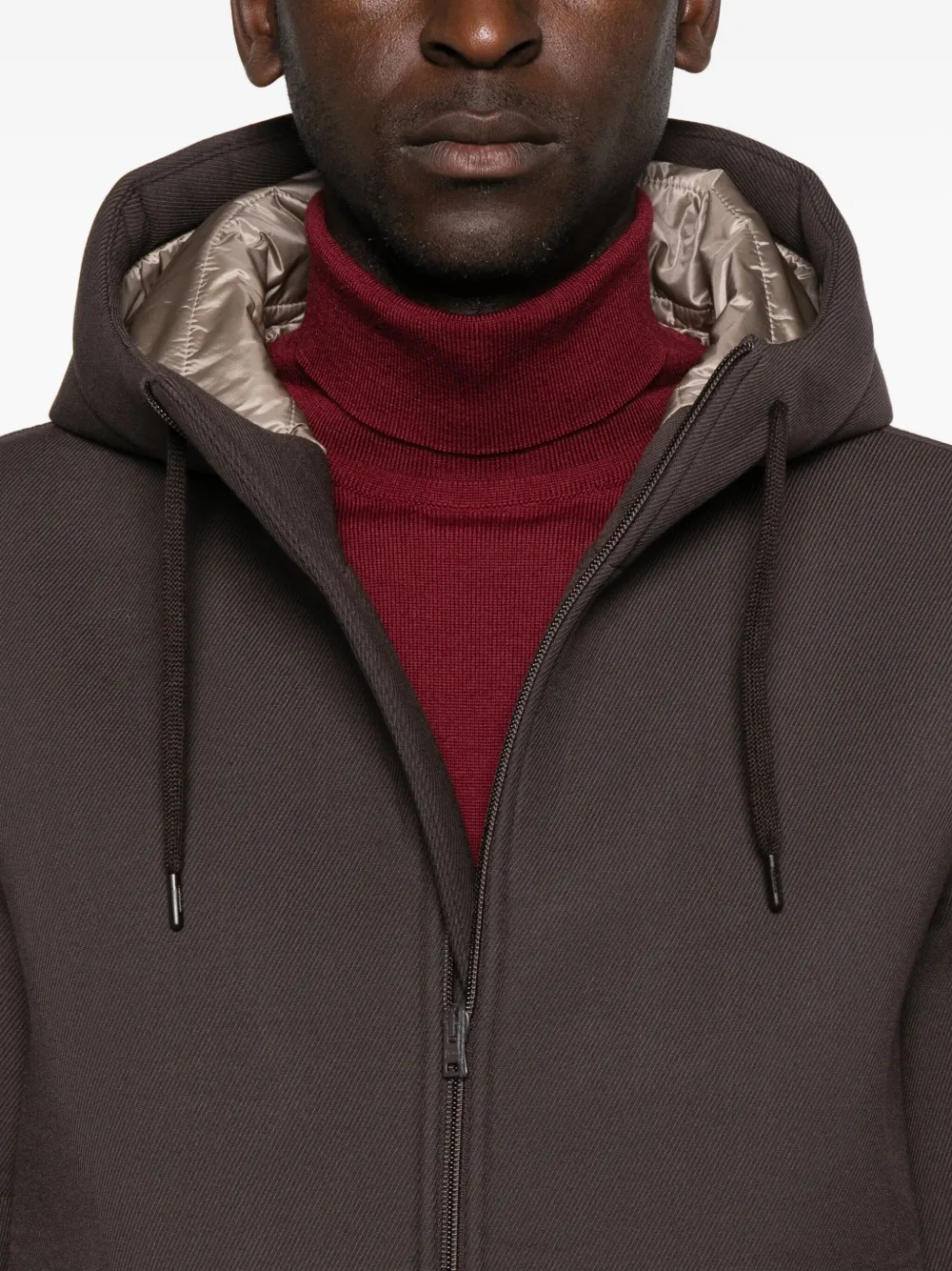 Herno Jas met capuchon Bruin