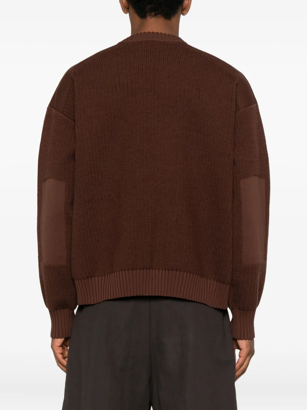 Y-3 Ribgebreide trui Bruin