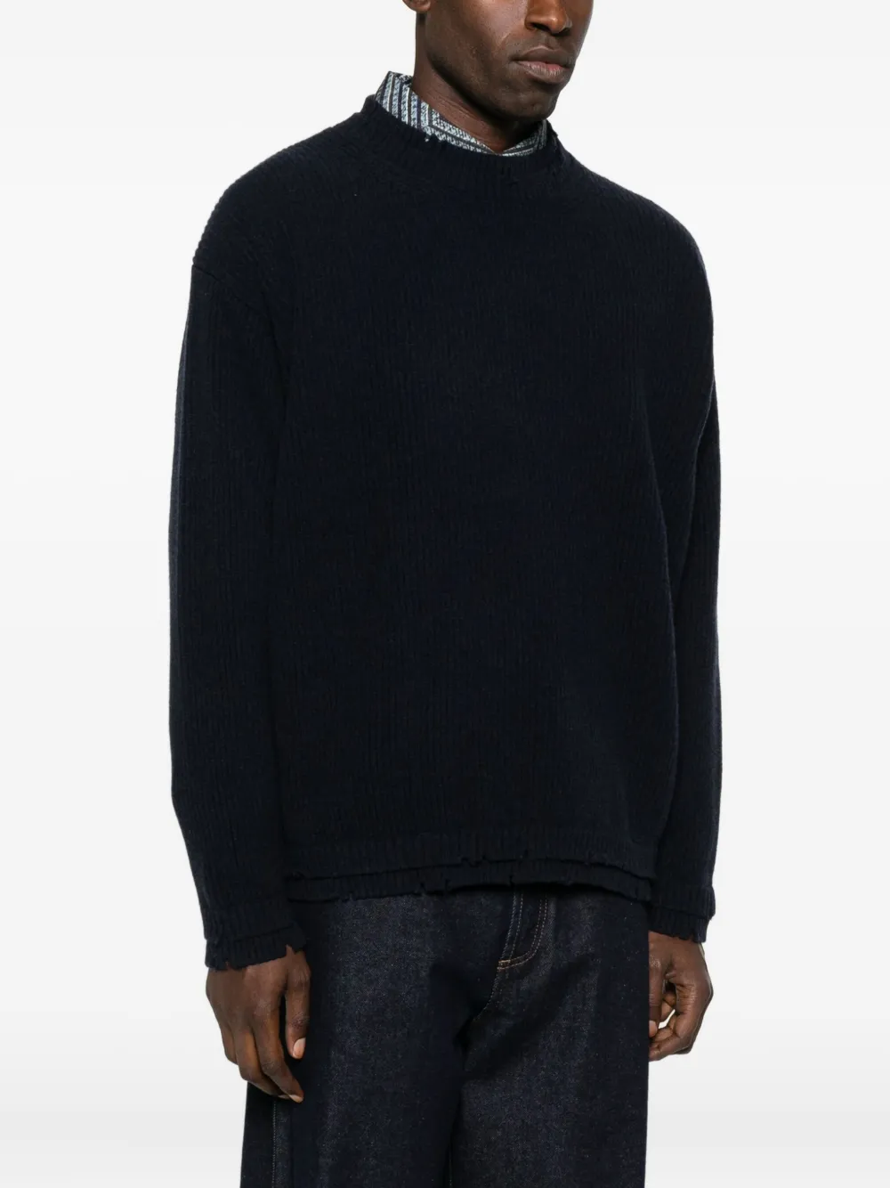 Federico Cina Crew-neck Sweater In Black