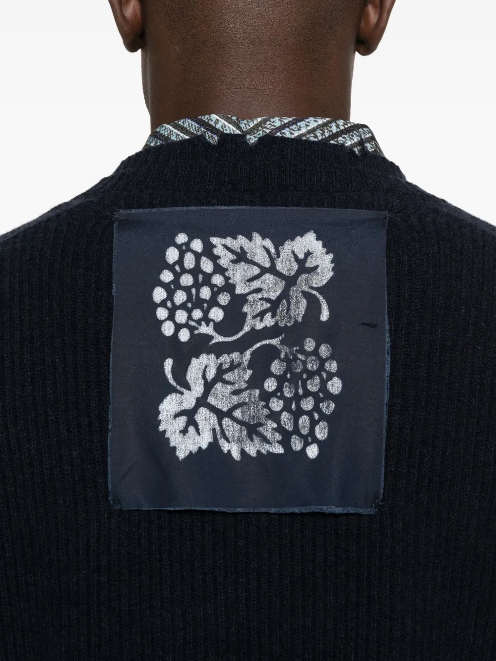 Federico Cina Crew-neck Sweater In Black