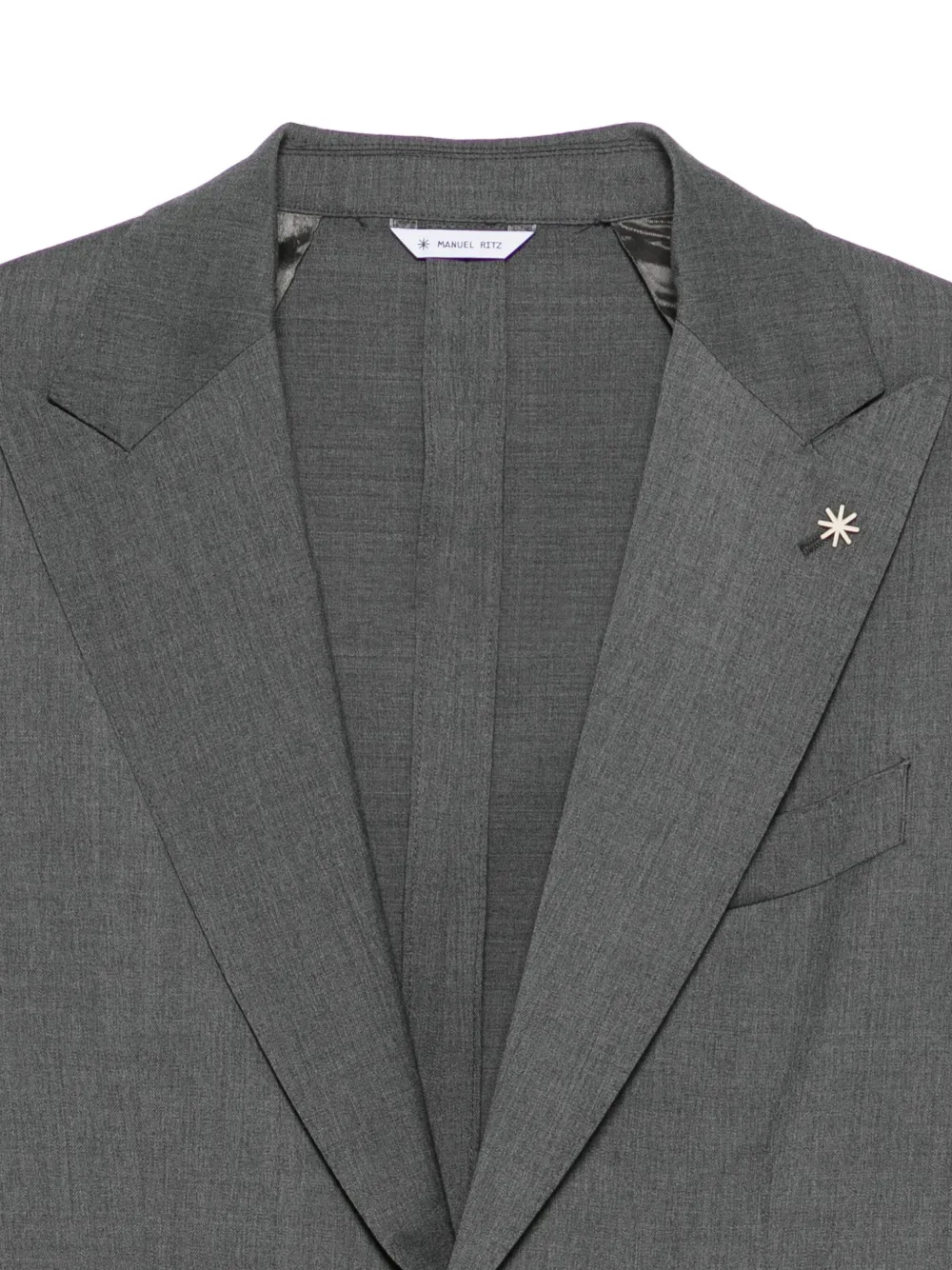 Manuel Ritz Pak met enkele rij knopen Grijs
