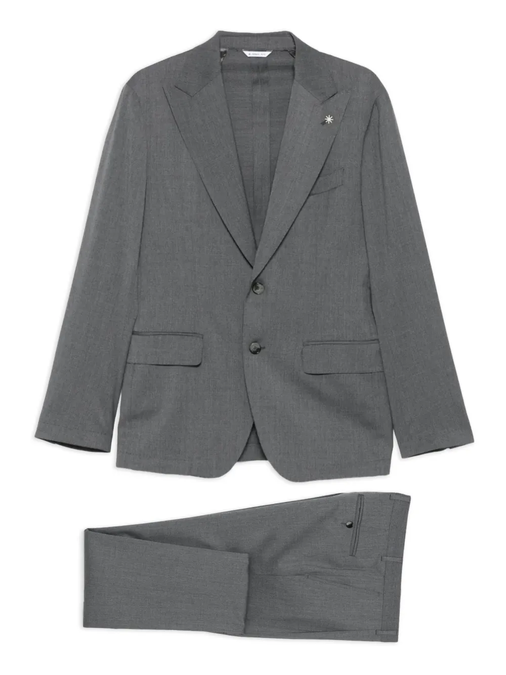 Manuel Ritz traje con botones | gris | Image 1