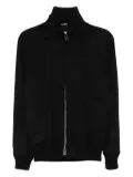 Kired ribbed-cuff zip-front jacket - Black