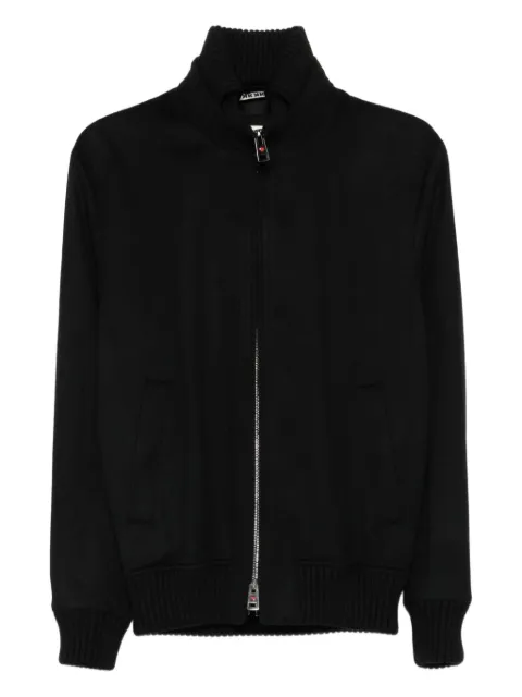 Kired ribbed-cuff zip-front jacket