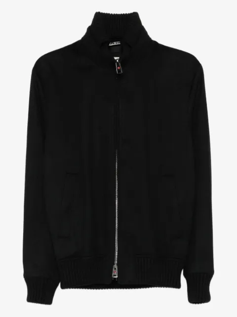 Kired ribbed-cuff zip-front jacket