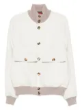 Brunello Cucinelli button-fastening patch-pocket jacket - White