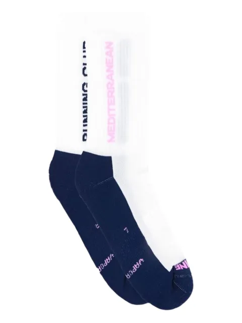 Peaufine Athletics Mediterranean Running Club crew socks