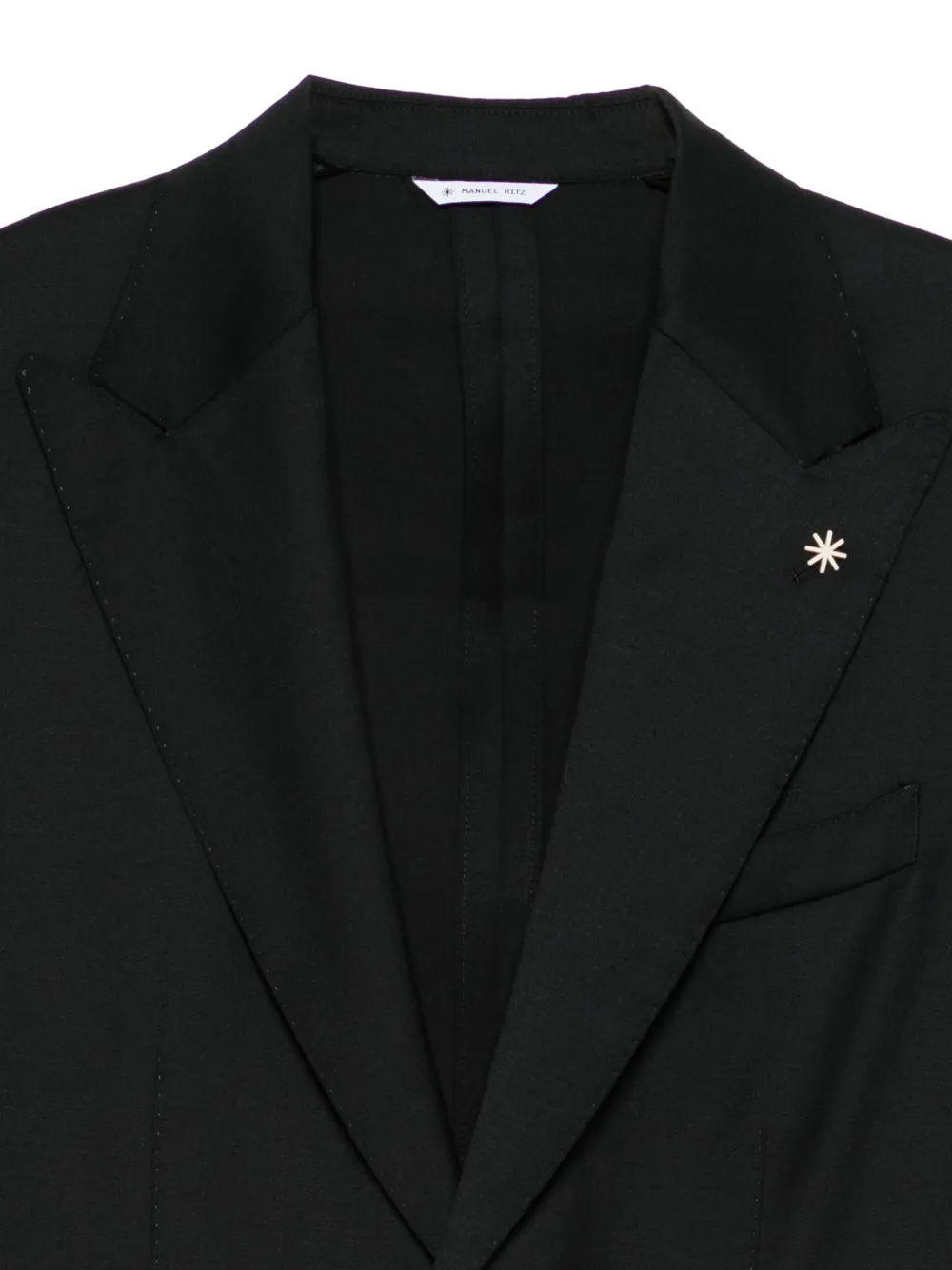 Manuel Ritz Pak met enkele rij knopen Zwart