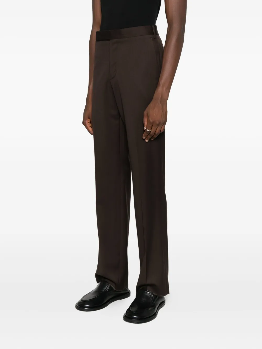 Lardini Pantalon met toelopende pijpen Bruin