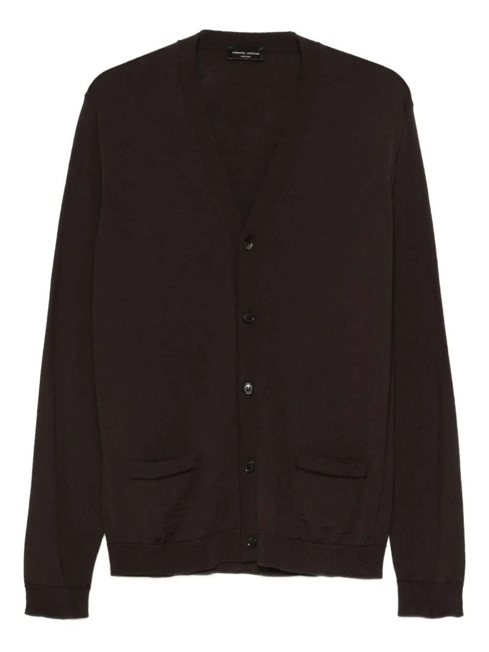 Roberto Collina cárdigan con cuello en V | marrón | Image 1