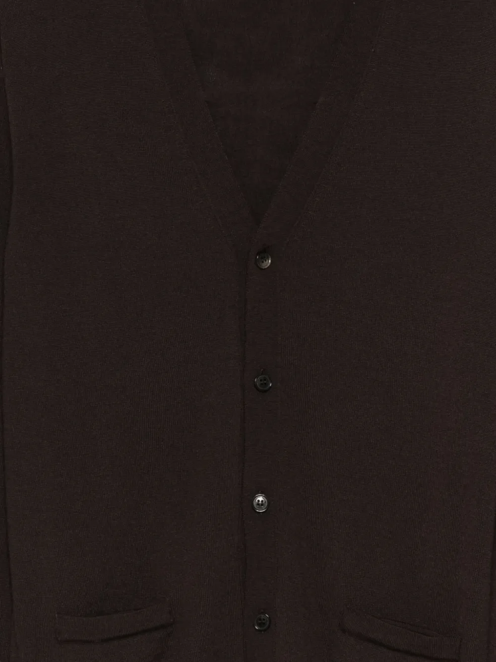 Roberto Collina Vest met V-hals Bruin