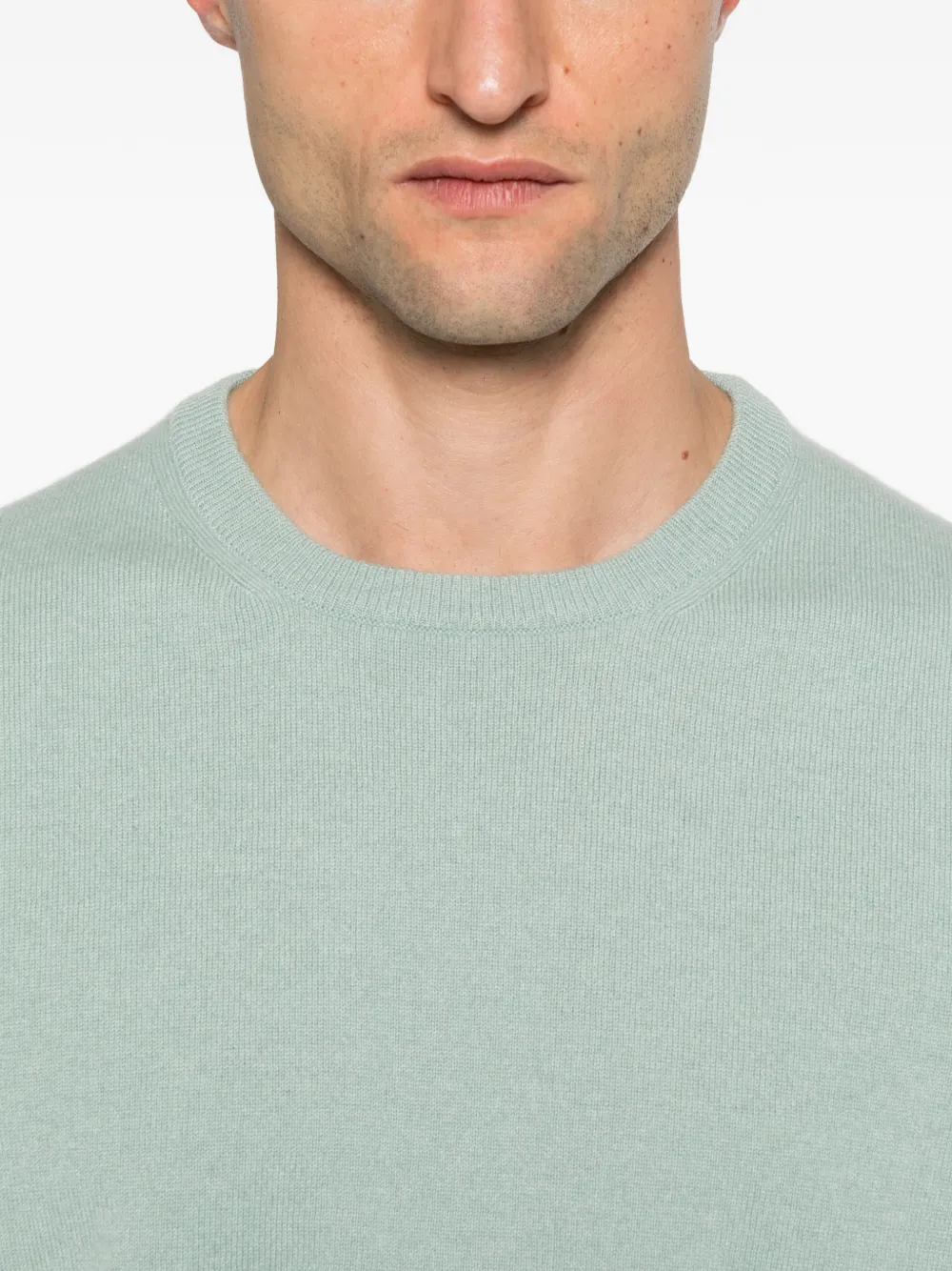 Malo Crewneck Long-sleeve Sweater In Green