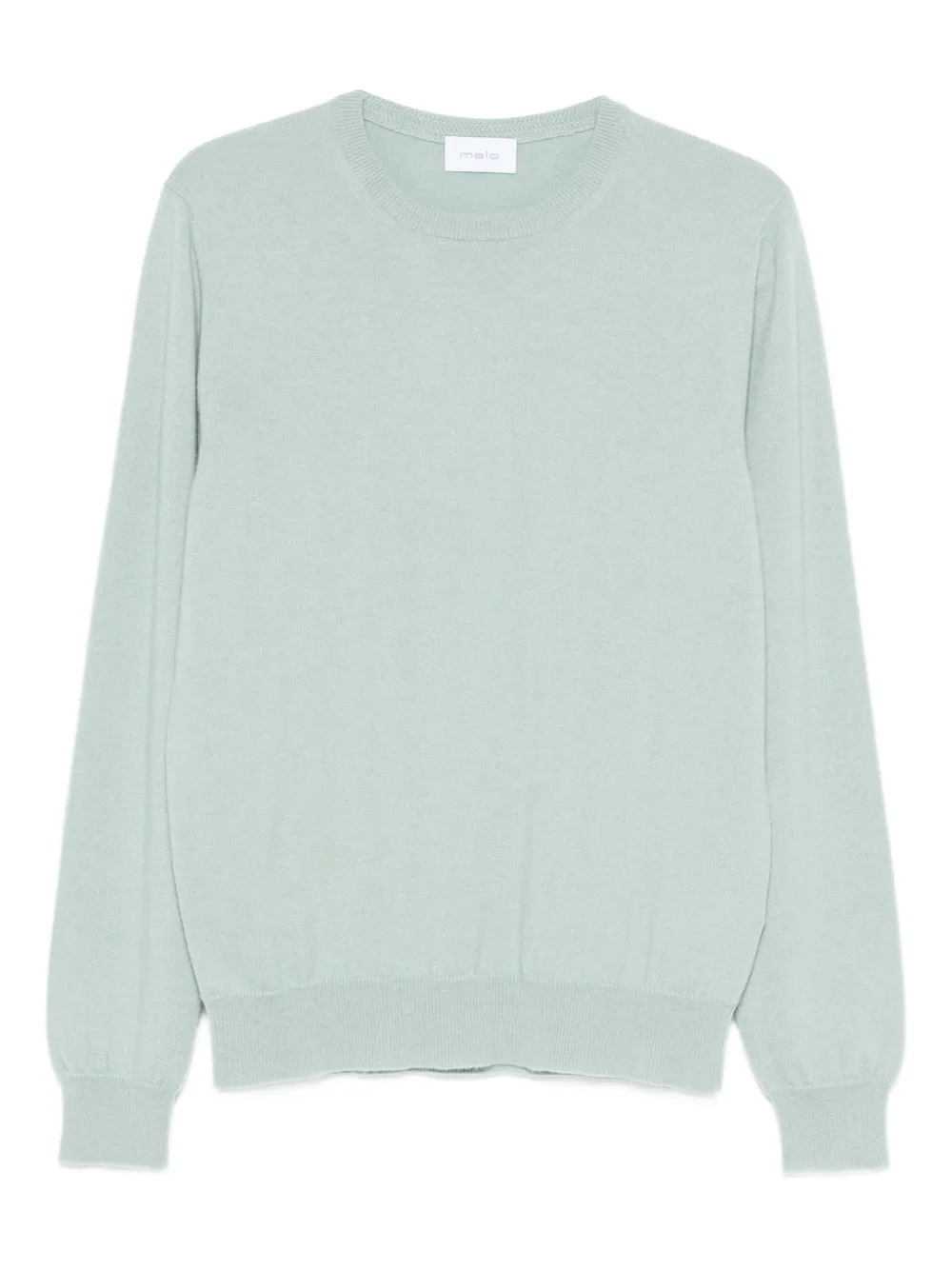 Malo crewneck long-sleeve sweater | vert | Image 1