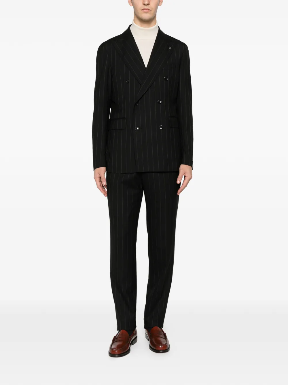 Tagliatore pinstripe suit | Double  Breasted Suits | Image 2