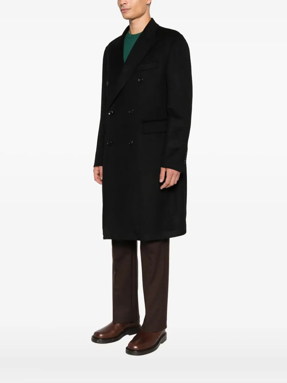 Tagliatore Jas met dubbele rij knopen Zwart