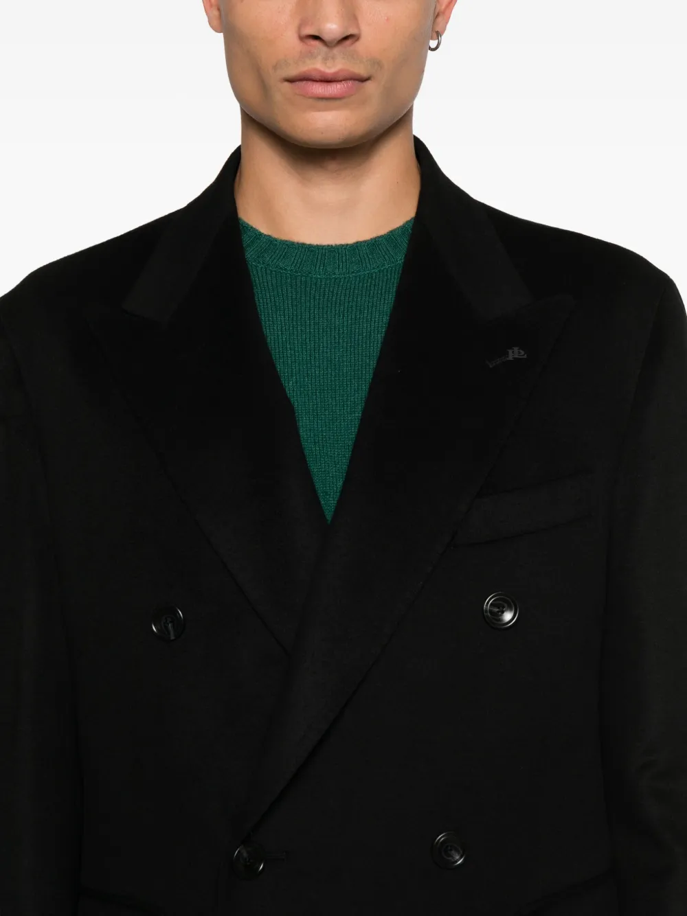 Tagliatore Jas met dubbele rij knopen Zwart