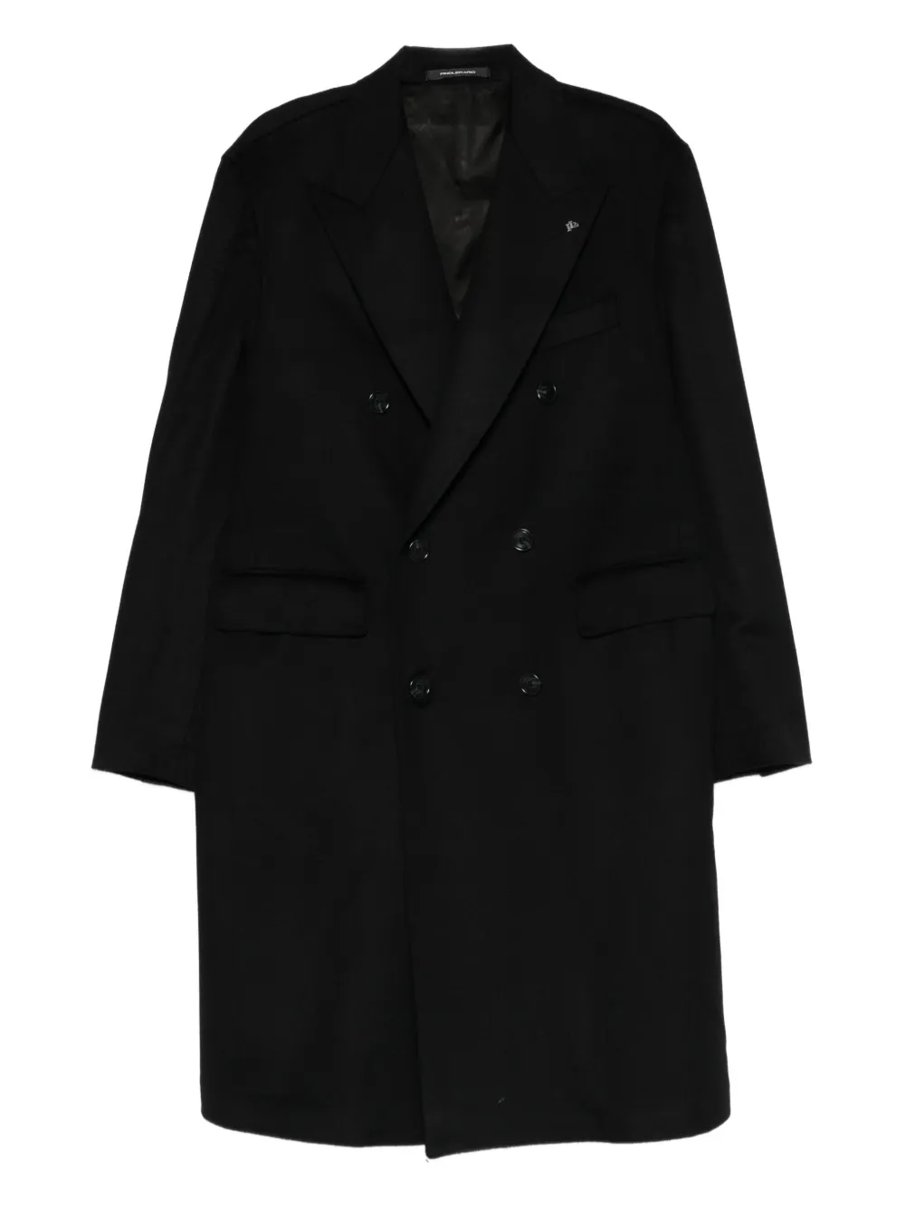Tagliatore double-breasted coat | Black | Image 1
