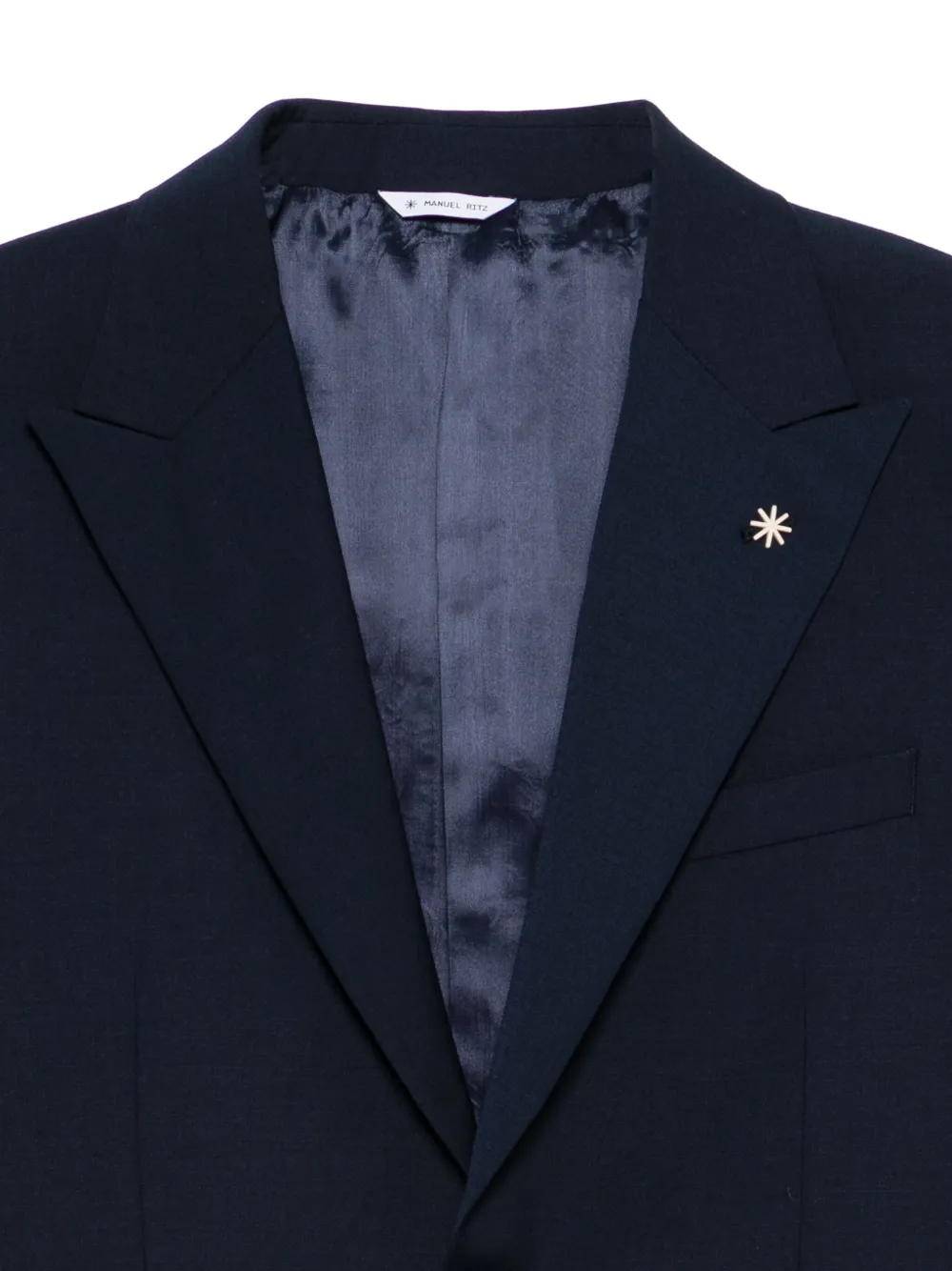 Manuel Ritz Pak met enkele rij knopen Blauw