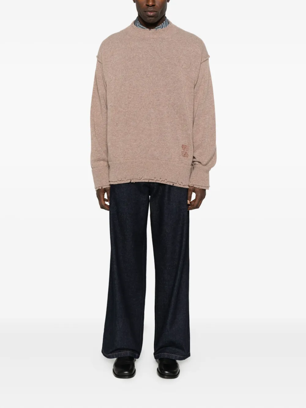 FEDERICO CINA drop-shoulder sweater - Beige