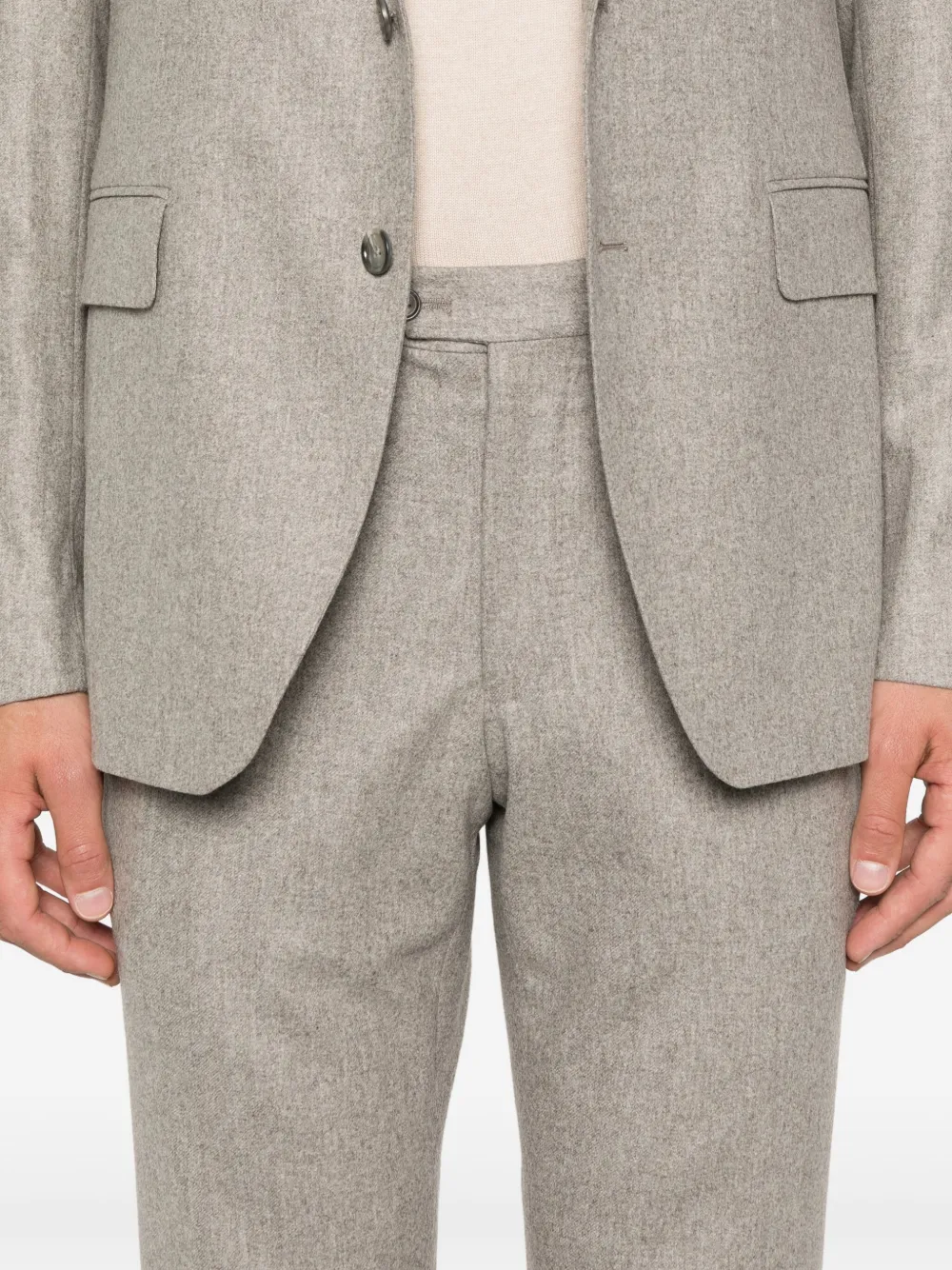 Tagliatore Pak met enkele rij knopen Grijs