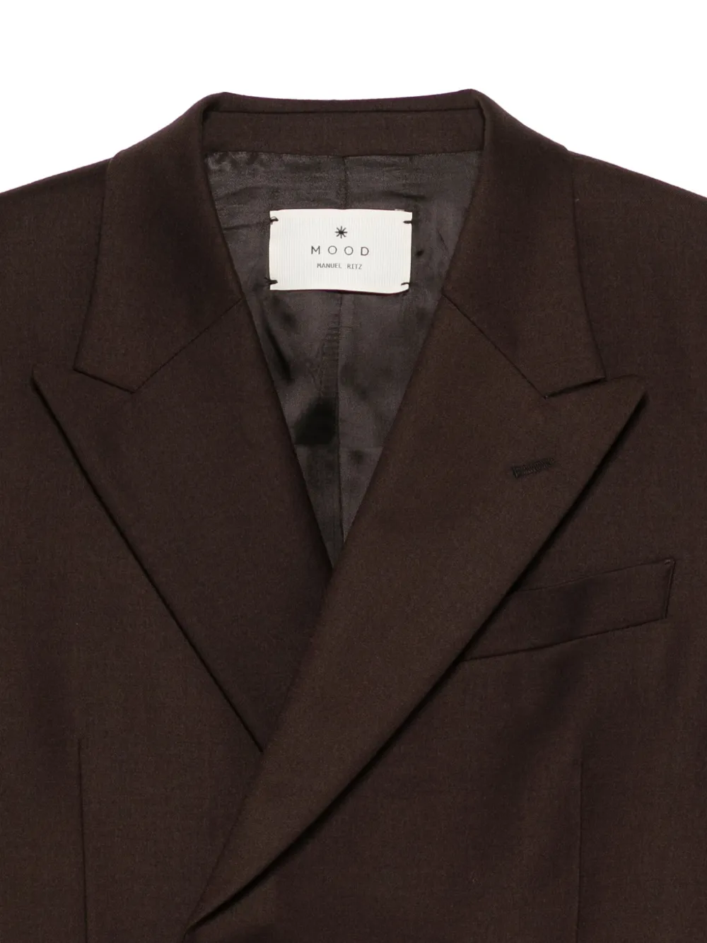 Manuel Ritz Pak met dubbele rij knopen 30 BROWN