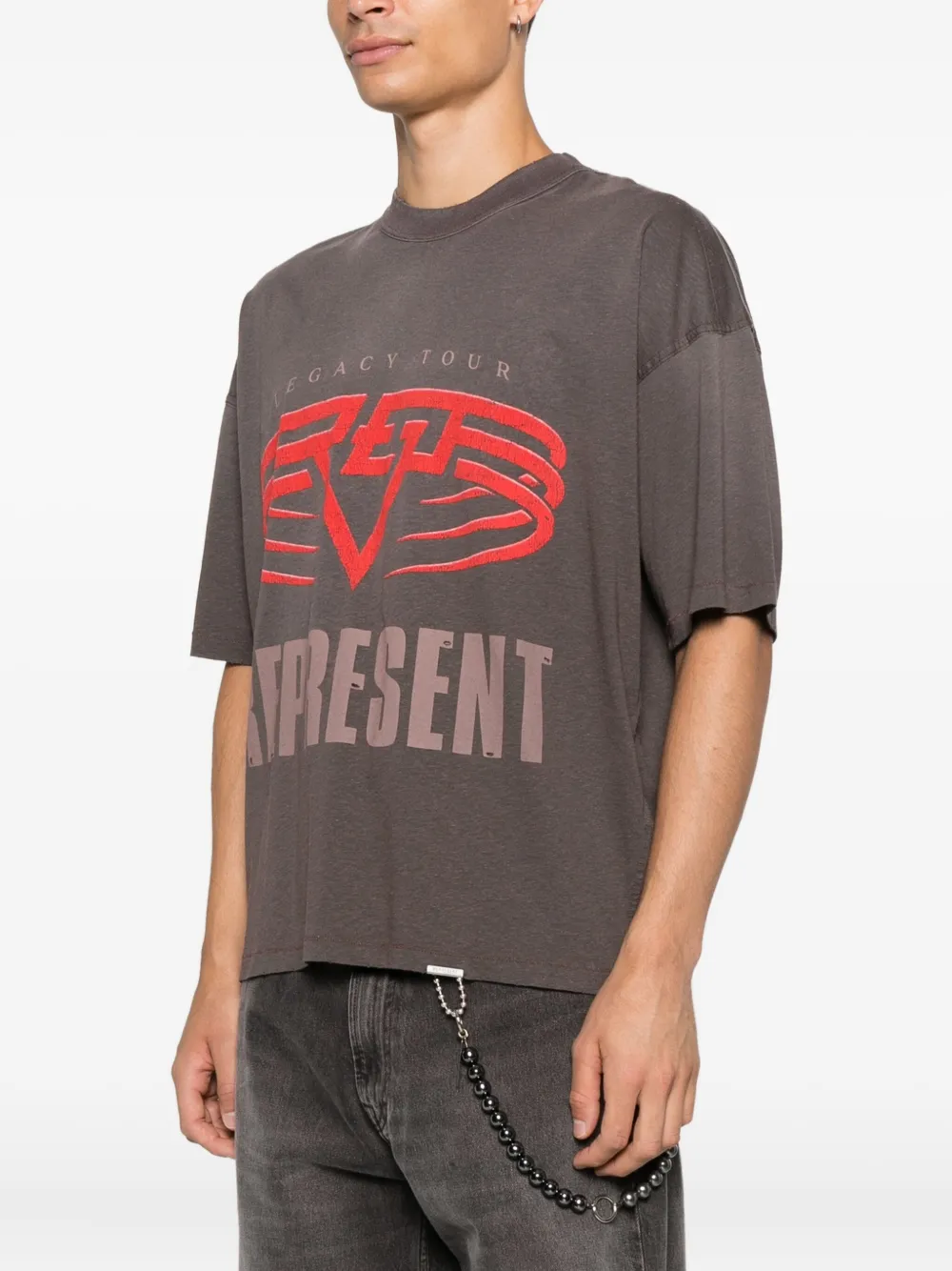 Represent T-shirt met logoprint Zwart