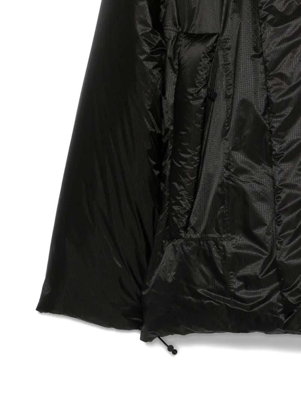 Rains Hooded Padded Coat In Black