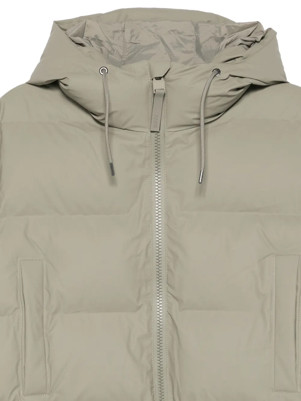 Rains Gewatteerd jack met capuchon Groen