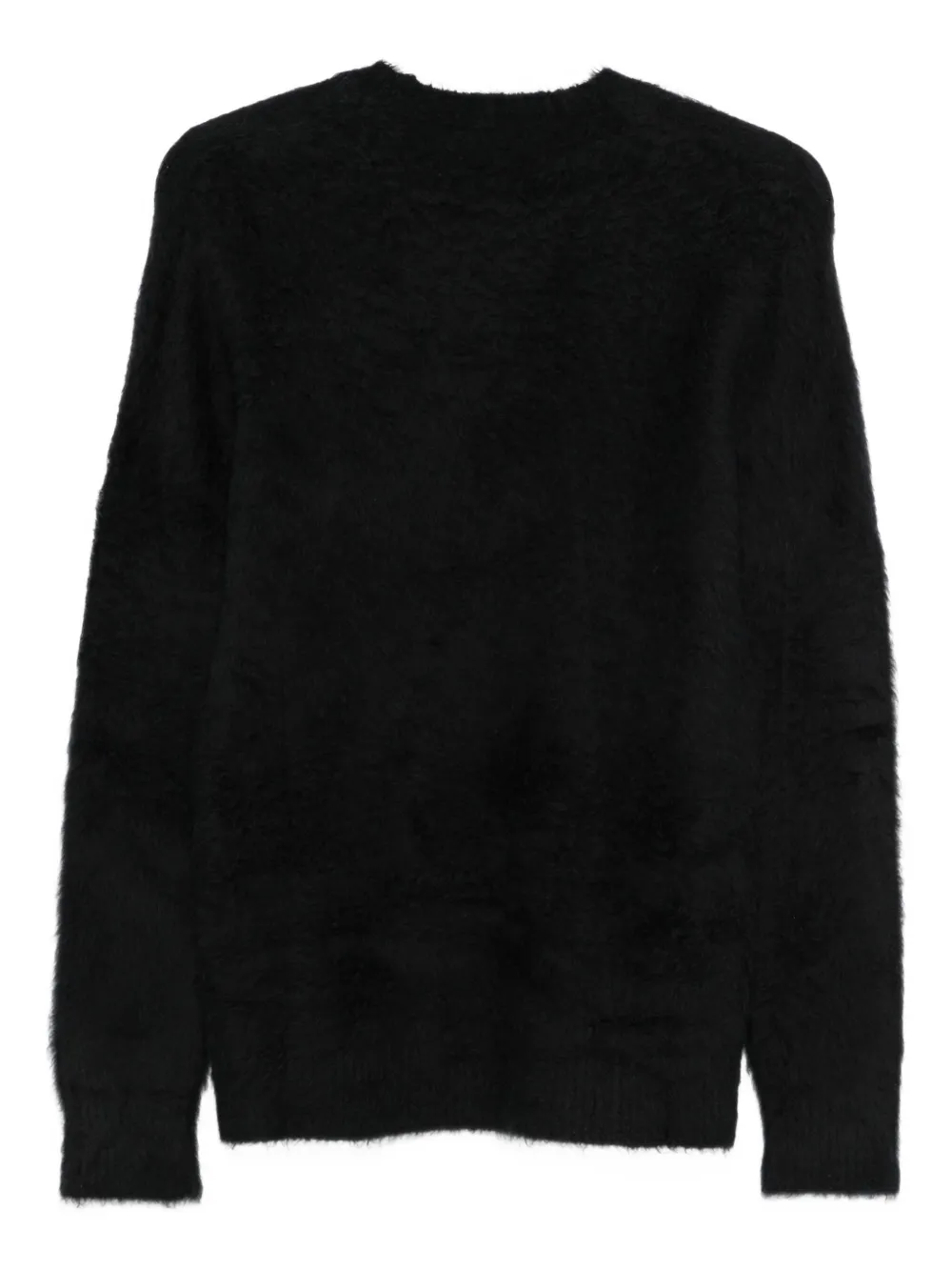 Roberto Collina teddy-texture crew-neck sweater - Zwart