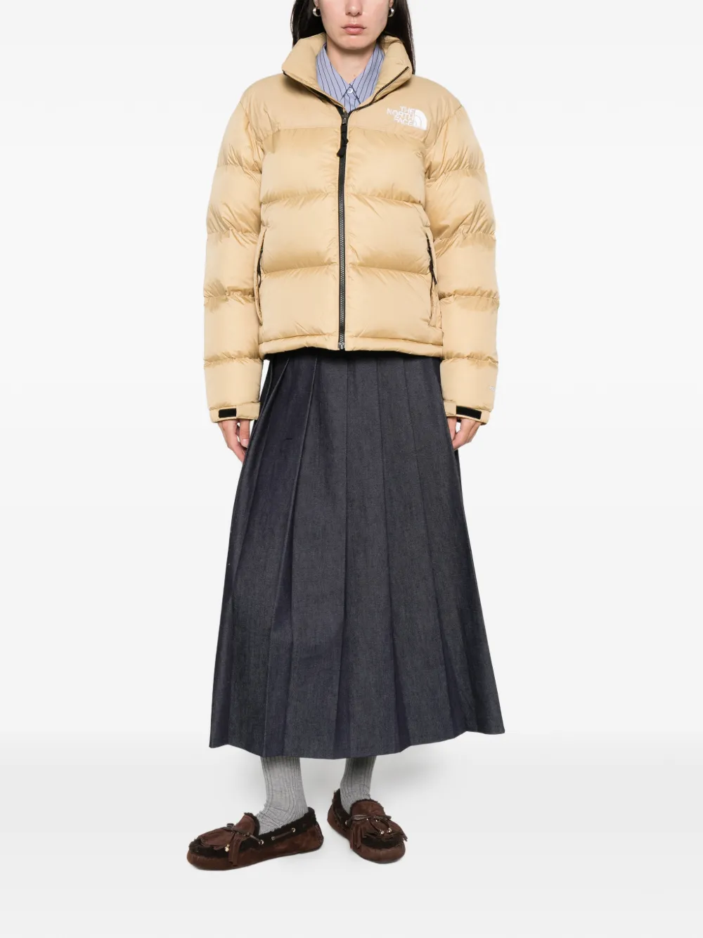 The North Face 1996 Retro Nuptse gewatteerd jack Beige