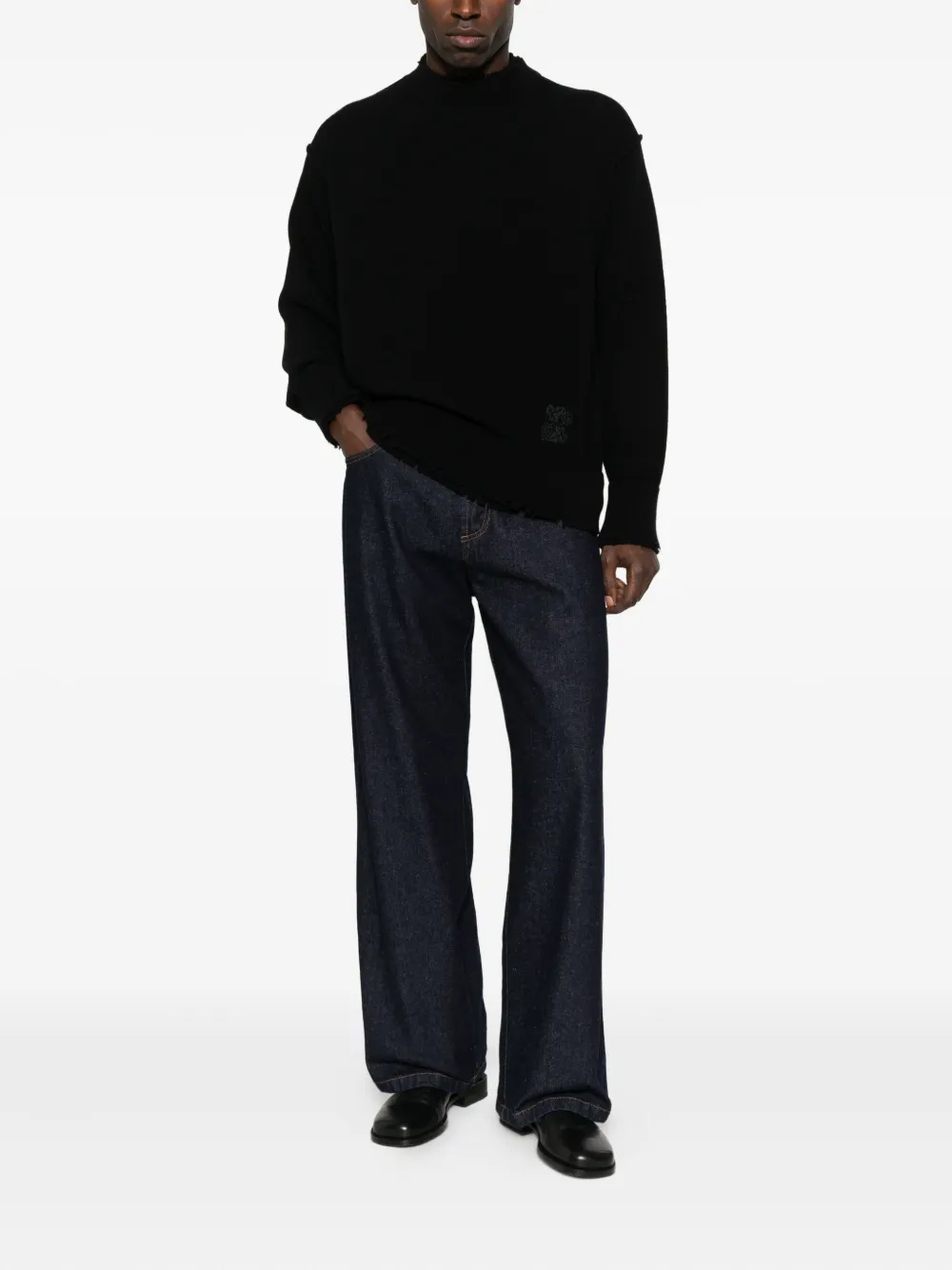 FEDERICO CINA crew-neck sweater - Zwart