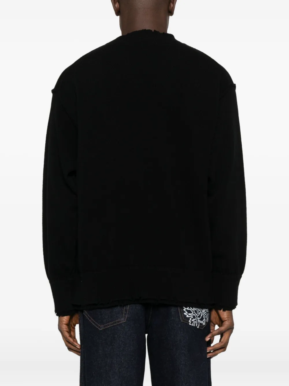 Federico Cina Crew-neck Sweater In Black