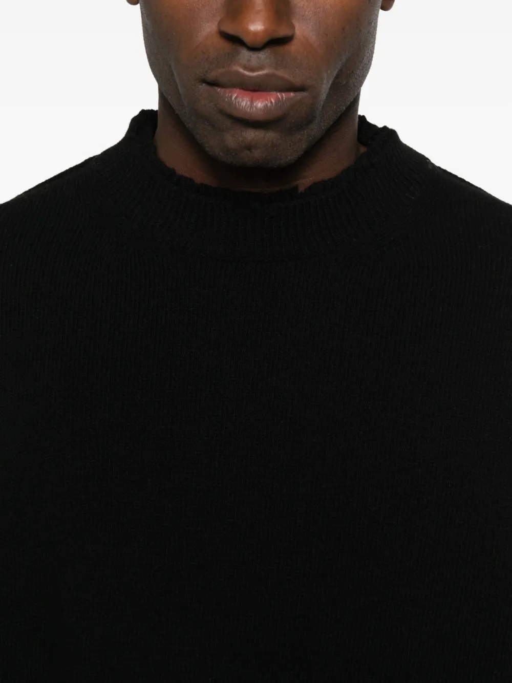 Federico Cina Crew-neck Sweater In Black