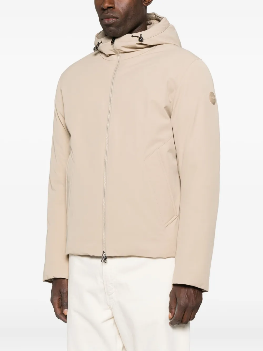 Colmar Hooded Zip-front Jacket In Neutral